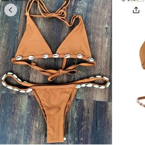 Zaful shell bikini! Size L but fits small!